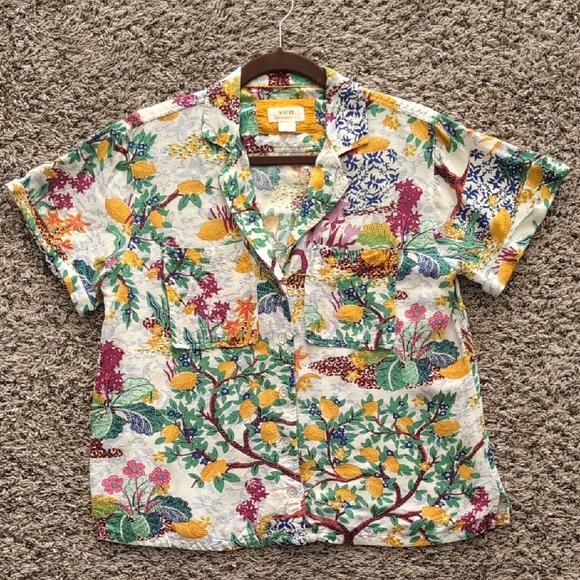 Maevr Colorful Floral Button-Up Shirt - Picture 5 of 9
